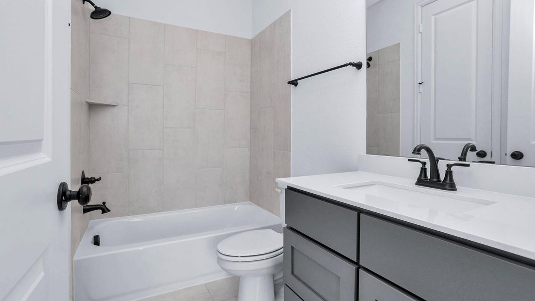 Furnished interior view inside a new home in Everly, Tomball (Image 8).