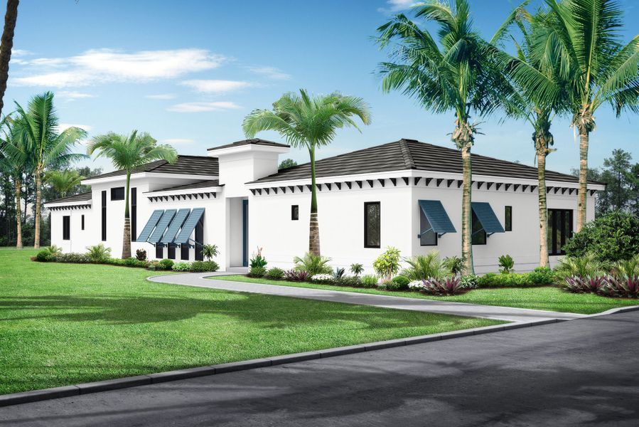 Representative rendering of the exterior for the Sea Grape 2 by Medallion Home (Image 1). Representative rendering of the exterior for the Sea Grape 2 by Medallion Home (Image 1).