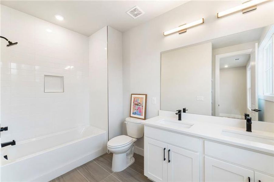 Furnished interior view inside a new home in , Atlanta (Image 30). Furnished interior view inside a new home in , Atlanta (Image 30).