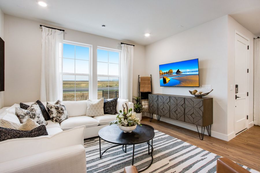 Furnished interior view inside a new home in Candelas Townhomes, Arvada (Image 8).