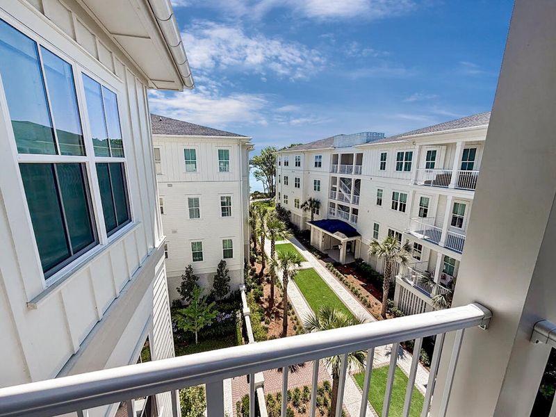 Exterior details and patio area of a home in , Charleston (Image 36).