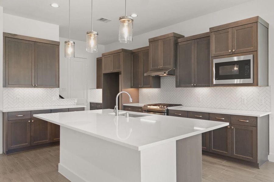 Representative furnished interior of a home built from the Gianna by Chesmar Homes in The Highlands, Porter (Image 5).