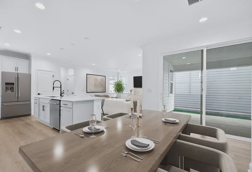 Virtually Staged Kitchen and Dining - 3 of 23 Virtually Staged Kitchen and Dining - 3 of 23