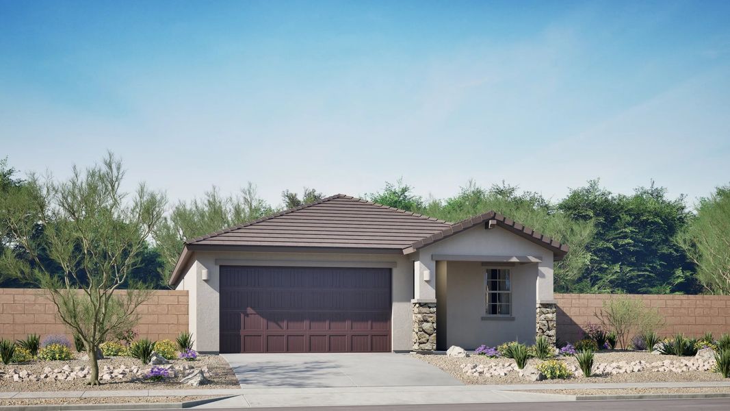 Home exterior render streetview Home exterior render streetview