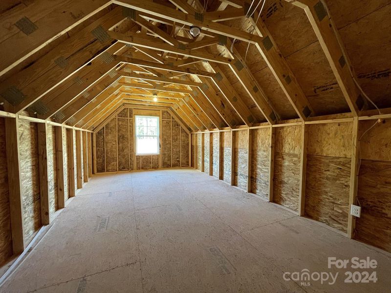 Walk-in Attic for Storage or Future Expansion