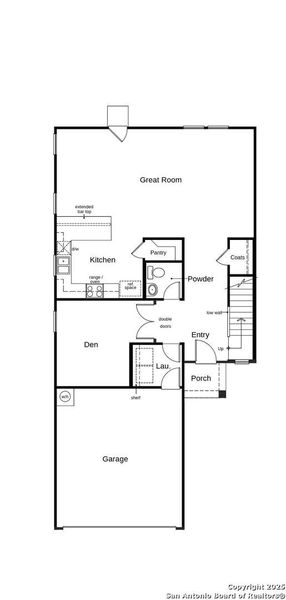 2D floor plan layout of this home in Southton Cove, Elmendorf, TX (Image 5).