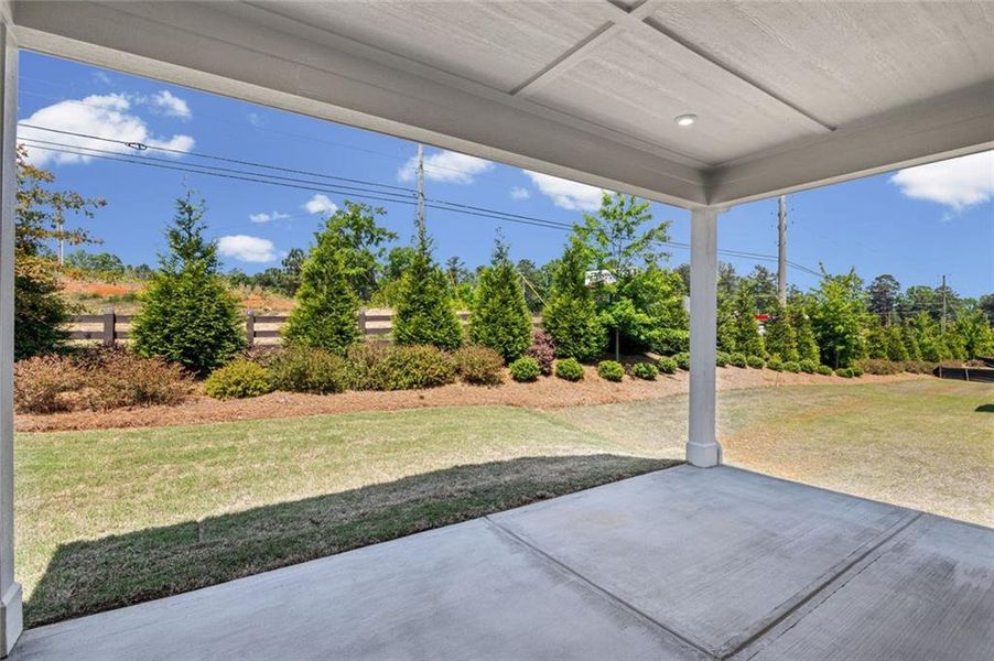 Exterior details and patio area of a home in Laurel Farms, Dallas (Image 22). Exterior details and patio area of a home in Laurel Farms, Dallas (Image 22).