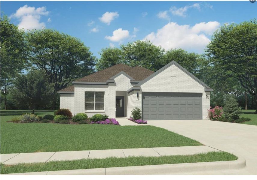 Front exterior of a new home in , Princeton, TX, highlighting curb appeal (Image 1). Front exterior of a new home in , Princeton, TX, highlighting curb appeal (Image 1).