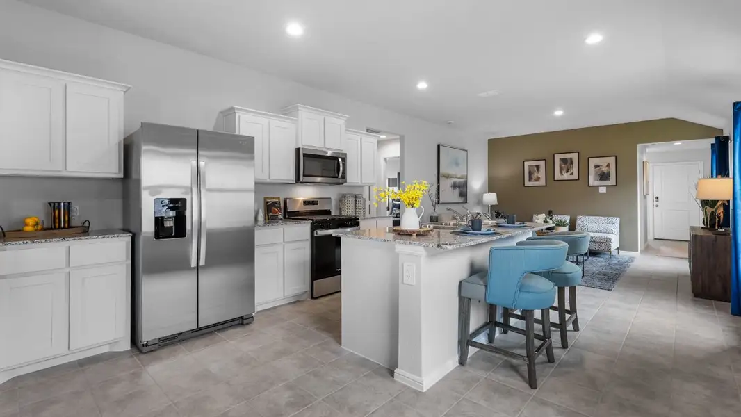 Furnished interior view inside a new home in Monarch at the Meadows, Ponder (Image 3).