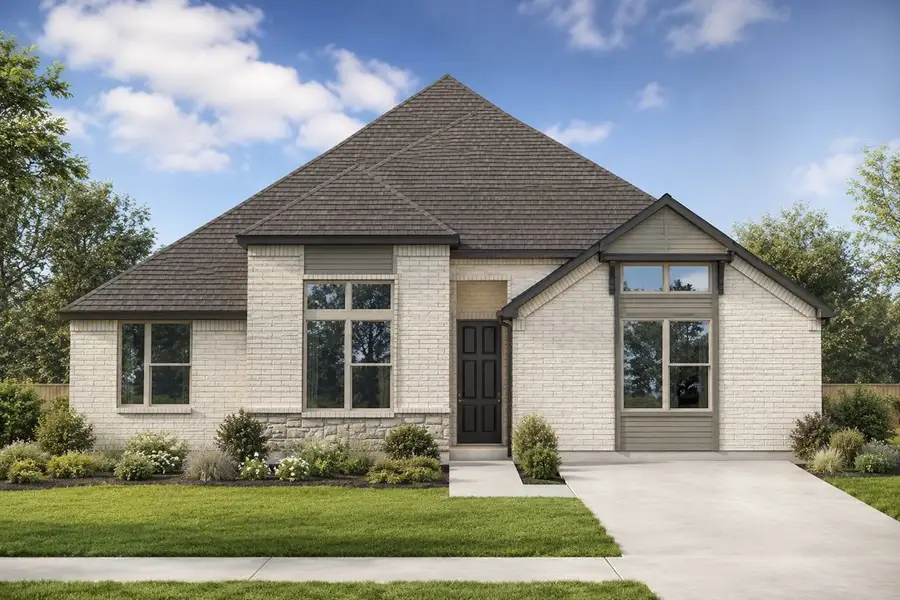 Representative exterior photo of a completed home built from the The Henderson by Lillian Custom Homes in Ten Mile Creek, DeSoto, TX (Image 6). Representative exterior photo of a completed home built from the The Henderson by Lillian Custom Homes in Ten Mile Creek, DeSoto, TX (Image 6).