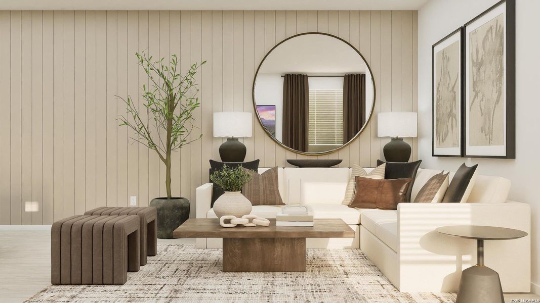 Furnished interior view inside a new home in Stone Garden, Elmendorf (Image 4). Furnished interior view inside a new home in Stone Garden, Elmendorf (Image 4).