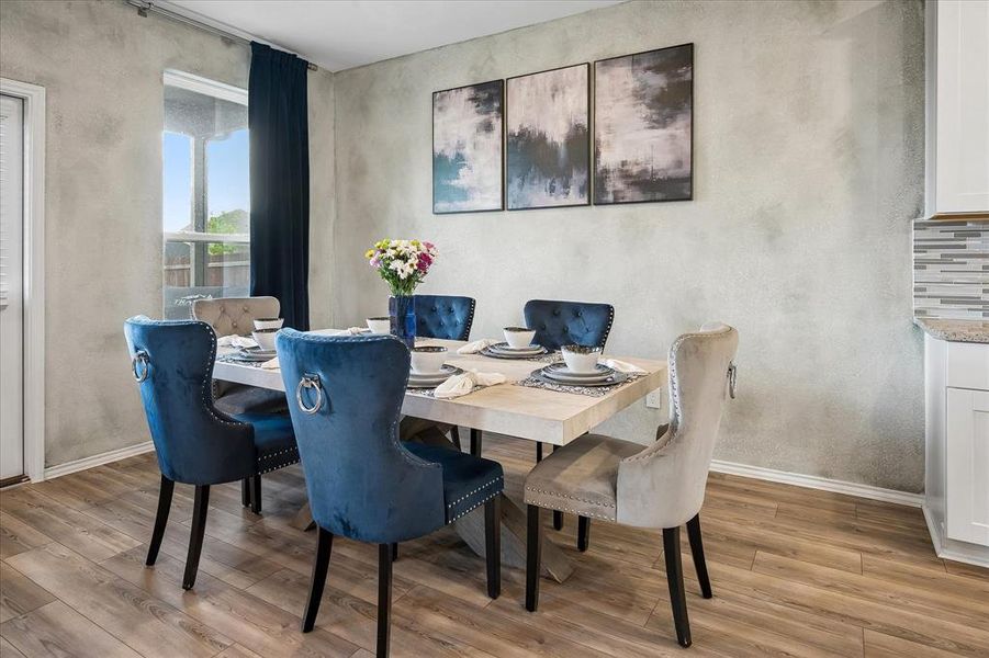Furnished interior view inside a new home in Whitewing Trails, Princeton (Image 14).