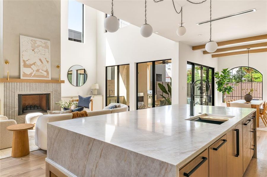 Furnished interior view inside a new home in , Dallas (Image 6).