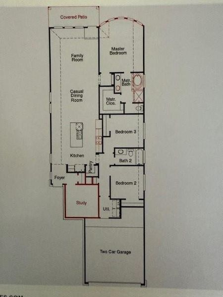 2D floor plan layout of this home in Grand Central Park, Conroe, TX (Image 3). 2D floor plan layout of this home in Grand Central Park, Conroe, TX (Image 3).