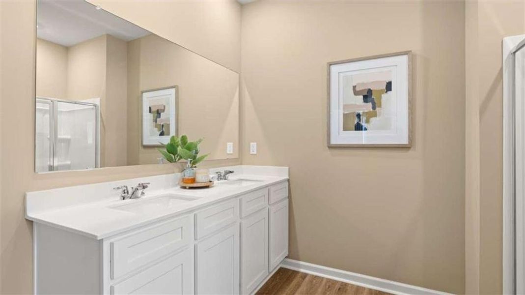 Furnished interior view inside a new home in Poplar Preserve, Newnan (Image 9).