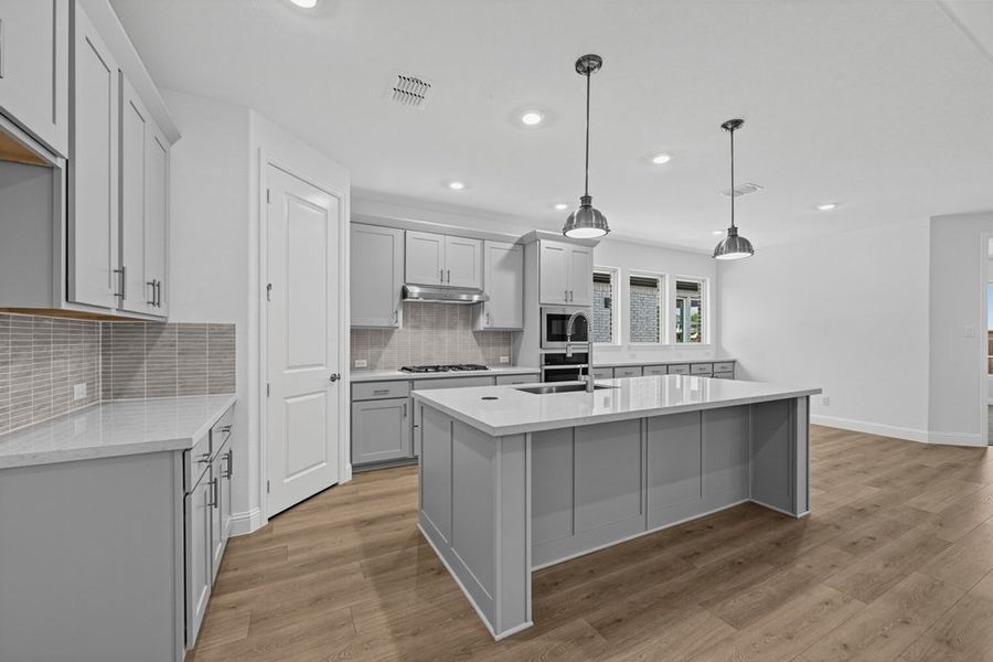 Furnished interior view inside a new home in South Oak, Lakewood Village (Image 6).