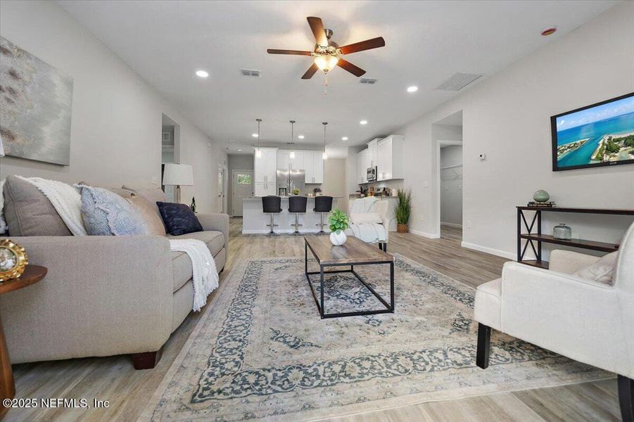 Furnished interior view inside a new home in , Jacksonville (Image 7). Furnished interior view inside a new home in , Jacksonville (Image 7).