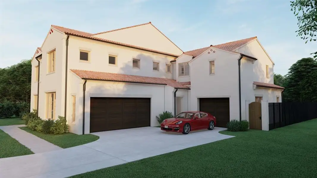 Front exterior of a new home in , Southlake, TX, highlighting curb appeal (Image 4). Front exterior of a new home in , Southlake, TX, highlighting curb appeal (Image 4).