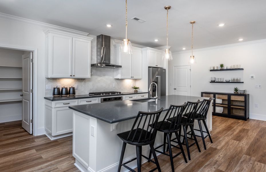 Open Kitchen with Large Island