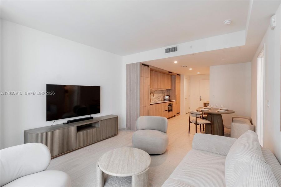 Furnished interior view inside a new home in , Miami (Image 7).