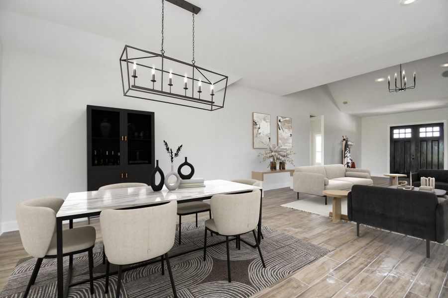 Furnished interior view inside a new home in , Angleton (Image 7).