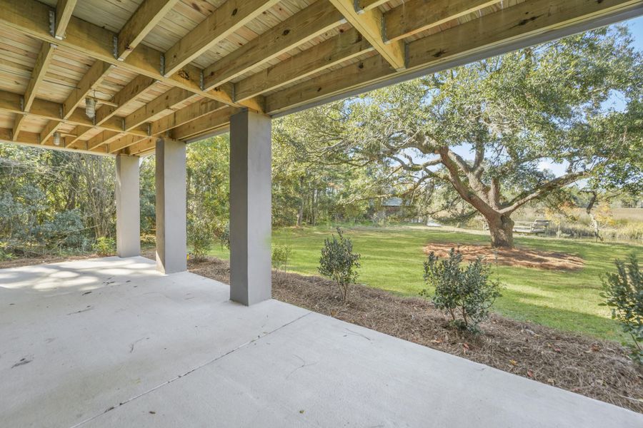 Exterior details and patio area of a home in , Charleston (Image 31).