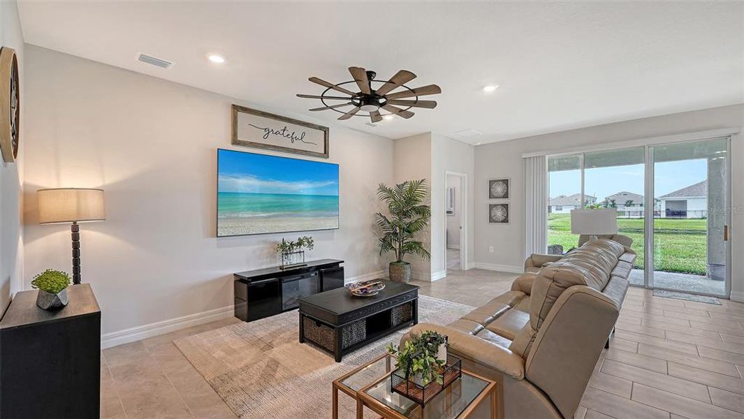 Furnished interior view inside a new home in Solera at Lakewood Ranch, Bradenton (Image 13).