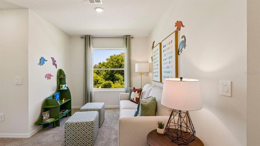 Furnished interior view inside a new home in Sanctuary at Citrus Park Townhomes, Tampa (Image 18).
