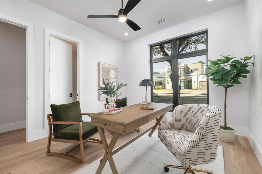 Furnished interior view inside a new home in , Dallas (Image 15).