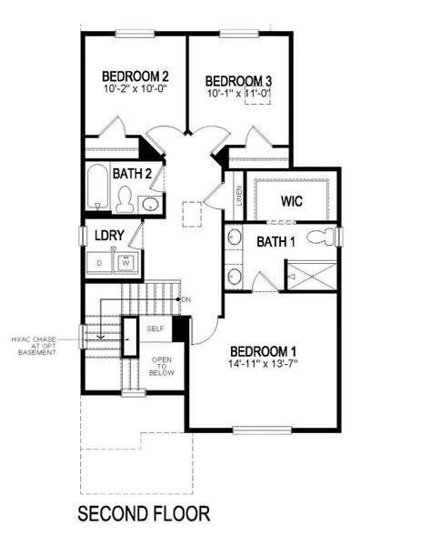 2D floor plan layout of this home in Sky Ranch, Watkins, CO (Image 4).