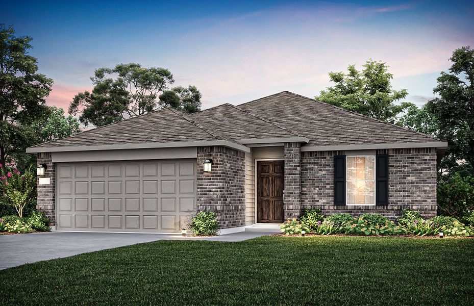 Representative exterior photo of a completed home built from the Eastgate by Centex in Cottonwood Creek, Howe, TX (Image 25).