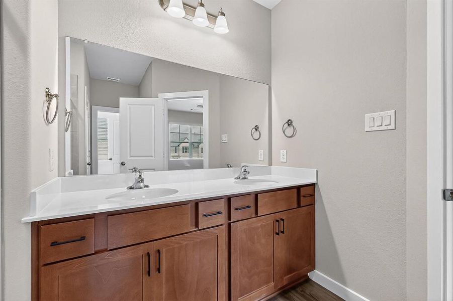 Furnished interior view inside a new home in Solterra Texas, Mesquite (Image 10). Furnished interior view inside a new home in Solterra Texas, Mesquite (Image 10).