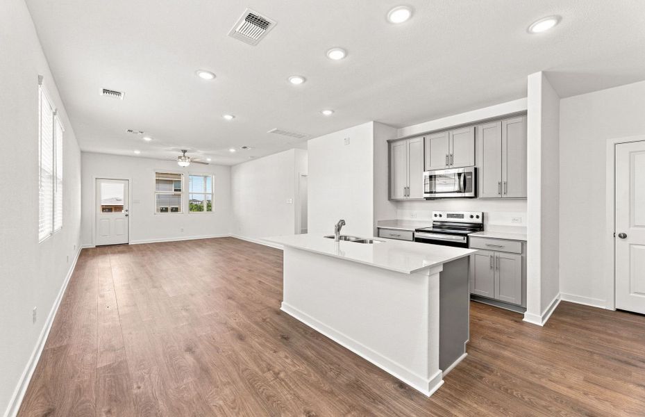 Furnished interior view inside a new home in Sonterra, Jarrell (Image 8).