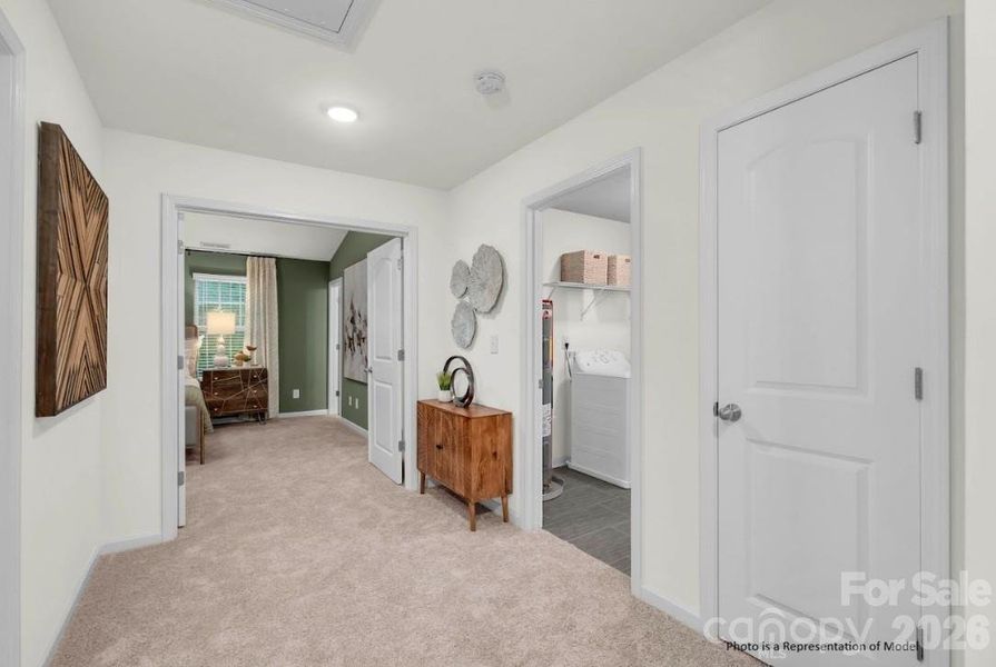Furnished interior view inside a new home in Sierra Ridge, Gastonia (Image 10).