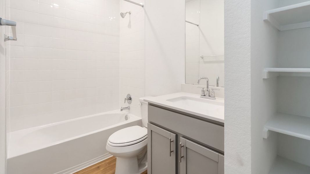 Furnished interior view inside a new home in Bar W Ranch, Leander (Image 8).