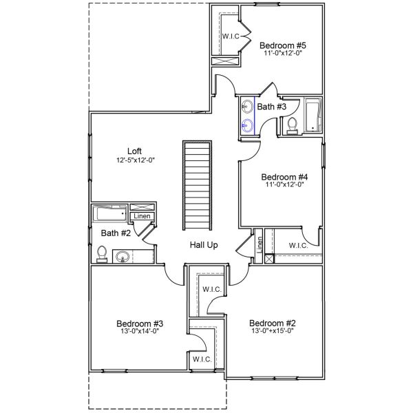 2D floor plan layout of this home in Mayfair Village, Spartanburg, SC (Image 3).