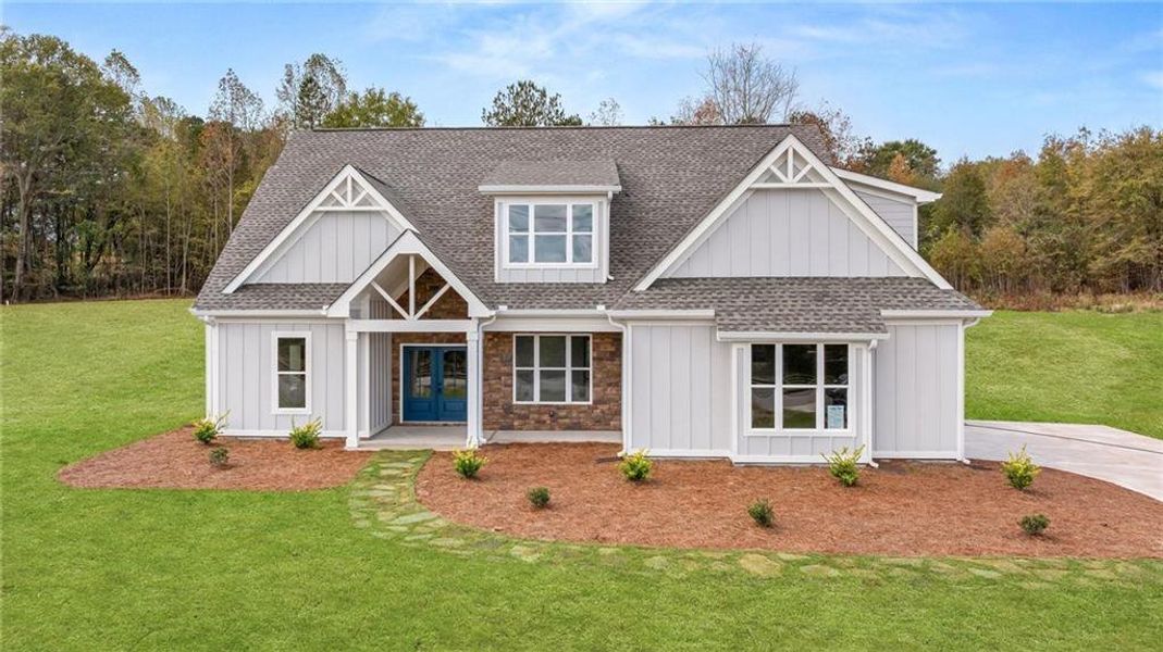 Front exterior of a new home in , Jefferson, GA, highlighting curb appeal (Image 26).