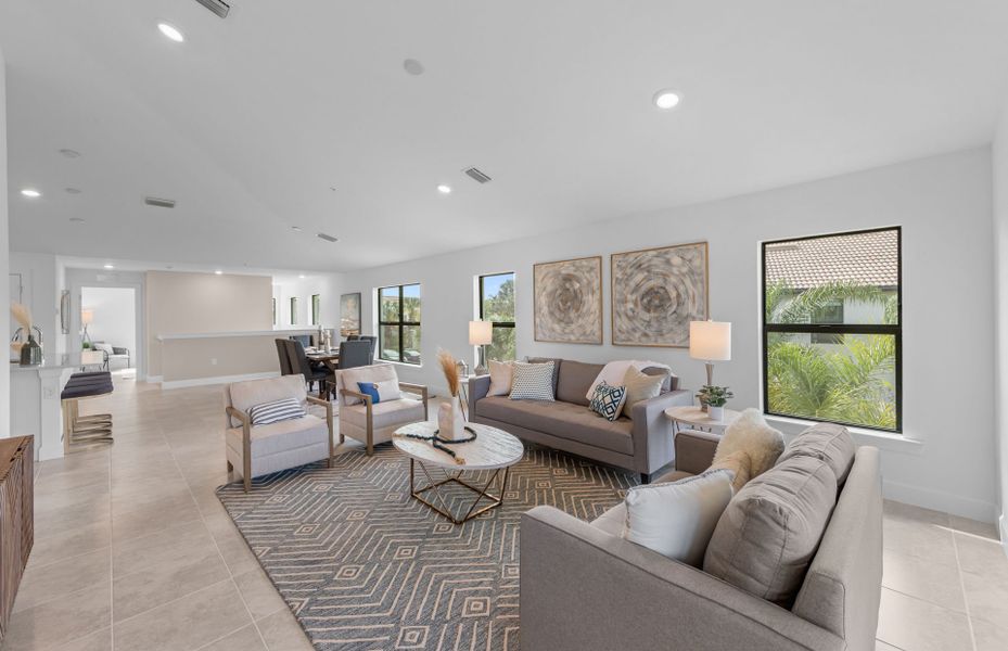 Spacious gathering room