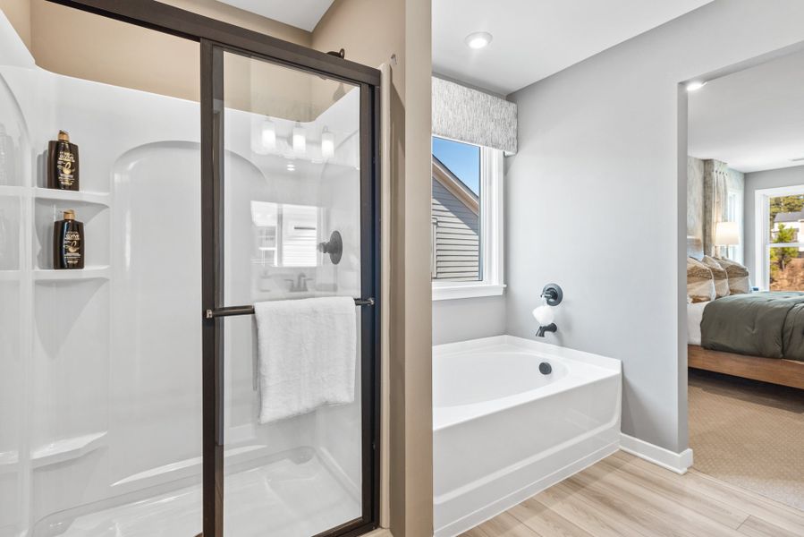 Representative furnished interior of a home built from the Greenbriar by Fischer Homes in Sage Woods, Dallas (Image 33).