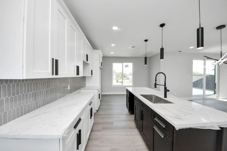 Furnished interior view inside a new home in , La Porte (Image 8). Furnished interior view inside a new home in , La Porte (Image 8).