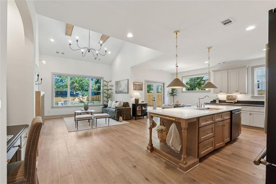 Furnished interior view inside a new home in , Marietta (Image 28).