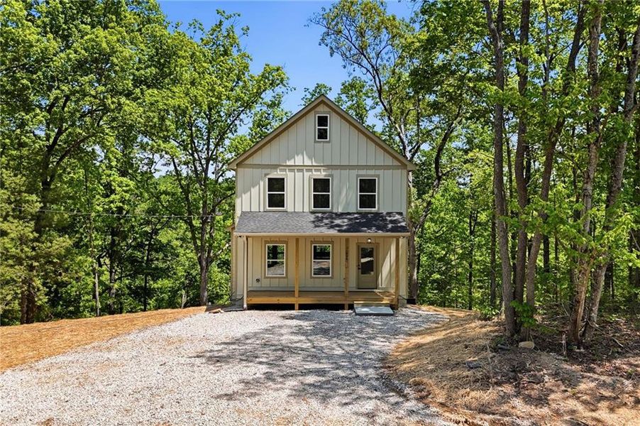 Front exterior of a new home in , Ranger, GA, highlighting curb appeal (Image 27).