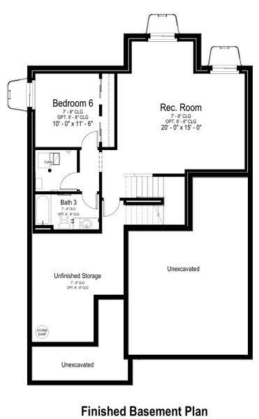 2D floor plan layout for the Lillian by View Homes in Country Club Reserve – Fort Collins, Fort Collins, CO (Image 3).