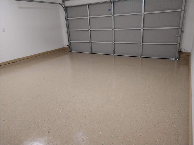 Epoxy garage floor