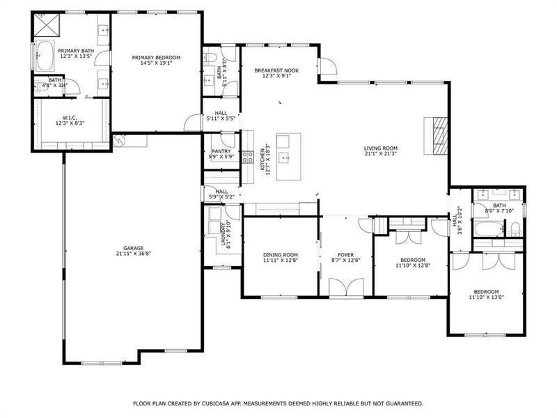 2D floor plan layout of this home in , Weatherford, TX (Image 5).