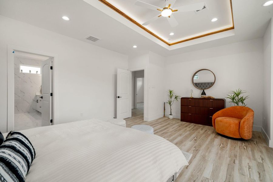 Furnished interior view inside a new home in , Houston (Image 18).