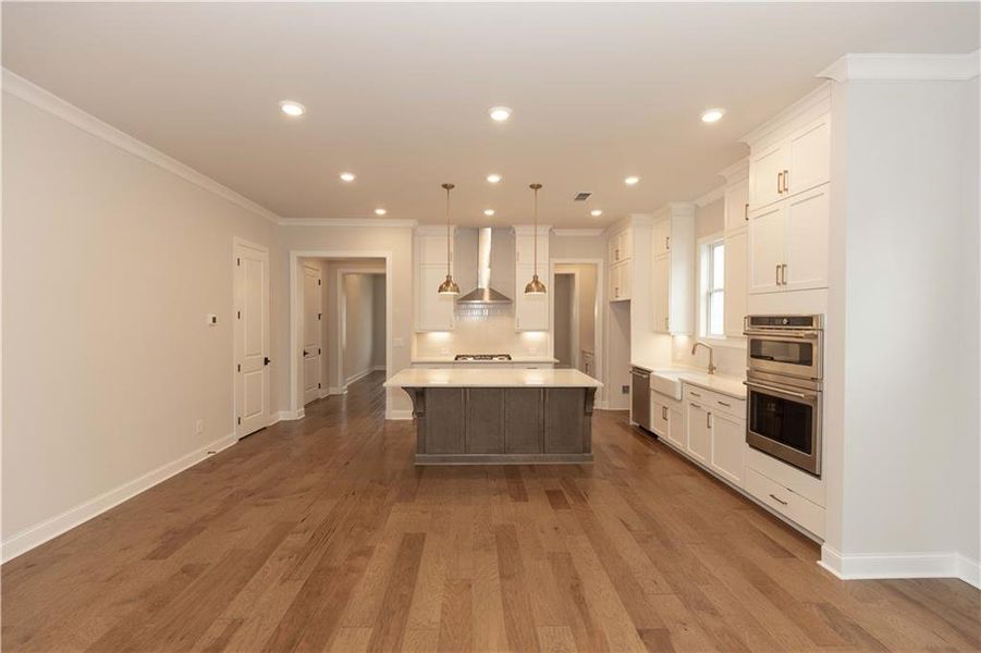 Furnished interior view inside a new home in Evanshire Single Family, Duluth (Image 12).