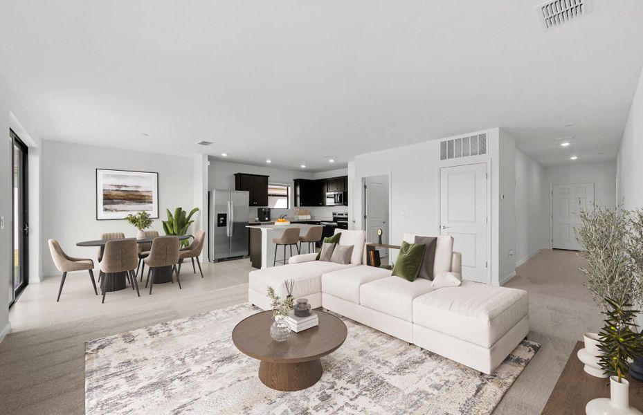 Furnished interior view inside a new home in Whispering Lakes, Lehigh Acres (Image 17).