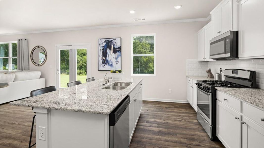 Furnished interior view inside a new home in , Cartersville (Image 7).