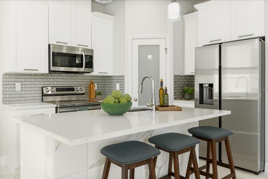 Furnished interior view inside a new home in , Kissimmee (Image 11).